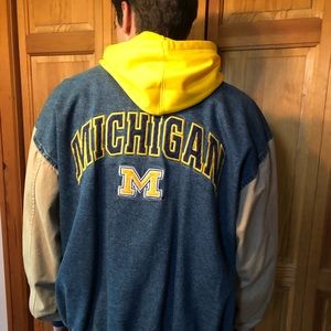 Vintage LEE Denim Michigan Varsity Jacket